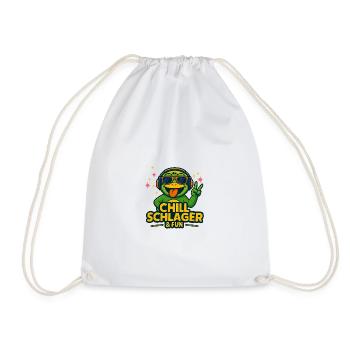 Chill Schlager & Fun – Bonne ambiance - Sac de sport léger - blanc - Devant