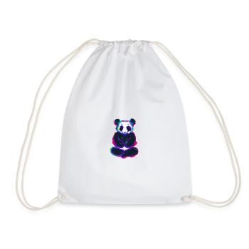 Panda méditant - Sac de sport léger - blanc - Devant
