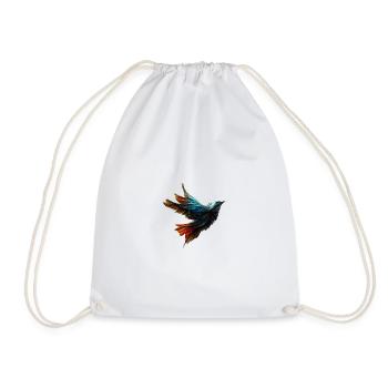 Colourful bird - Drawstring Bag - white - Front