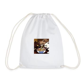Feline - Drawstring Bag - white - Front