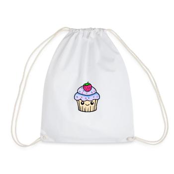 Süßer Cupcake kawaii - Turnbeutel - Weiß - Vorne
