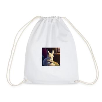 Fennek Desert Fox - Drawstring Bag - white - Front