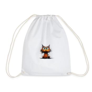 Chat à la recherche folle pour dame chat - Sac de sport léger - blanc - Devant