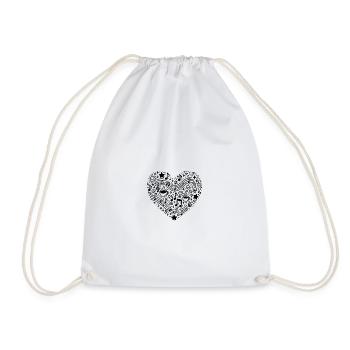 Everyday Love - Drawstring Bag - white - Front