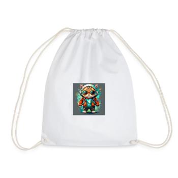 chat drôle - Sac de sport léger - blanc - Devant
