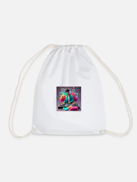 console - Drawstring Bag - white