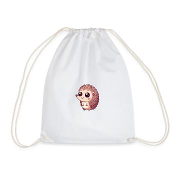 Motif de hérisson d’amour pour les vêtements pour enfants - Sac de sport léger - blanc - Devant