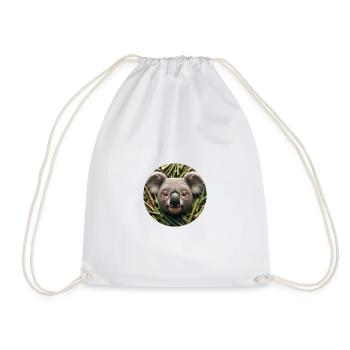 Koala in animation style - Drawstring Bag - white - Front