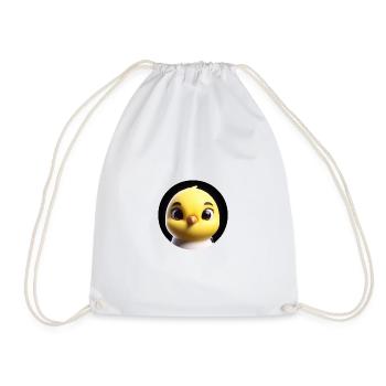 Chicks in animation style - Drawstring Bag - white - Front