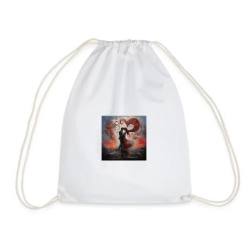 LOVE - Drawstring Bag - white - Front