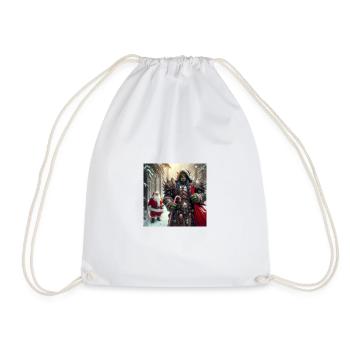 Orc Christmas 1 - Drawstring Bag - white - Front