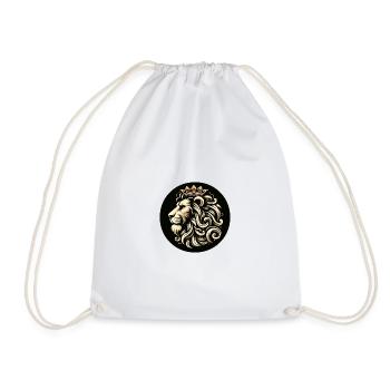 Lion Tête de Tigre Couronne de Roi - Sac de sport léger - blanc - Devant