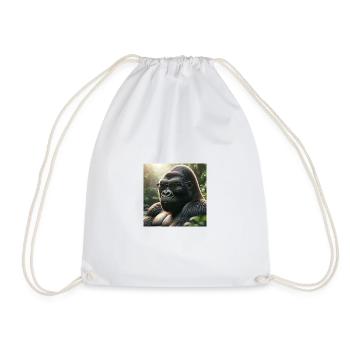 Gorilla mir Sonnenbrille - Turnbeutel - Weiß - Vorne