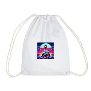 Retour vers le futur retro futuriste années 80 - Sac de sport léger - blanc - Devant