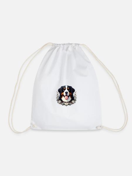 Berner Sennenhund - Turnbeutel - Weiß