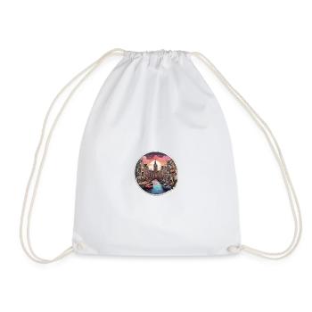 Amsterdam city - Drawstring Bag - white - Front
