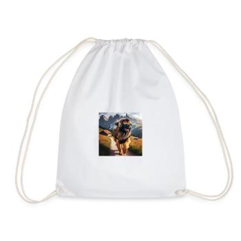 L’art de Leonberg - Sac de sport léger - blanc - Devant