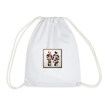 couple main dans la main - Sac de sport léger - blanc - Devant
