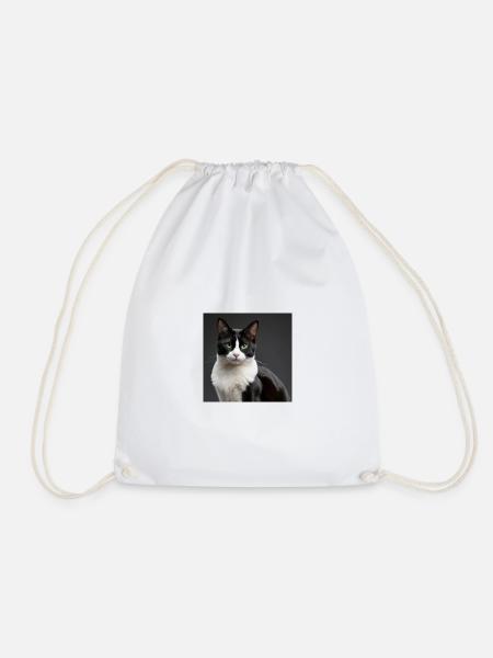 Katze - Turnbeutel - Weiß