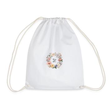 Couronne florale Bloom with Grace - Sac de sport léger - blanc - Devant
