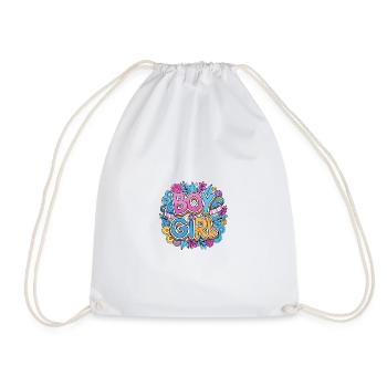Boys and Girls Friendship Design - Drawstring Bag - white - Front