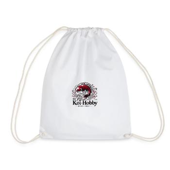 Eleganter roter Koi Fisch mit Wasserwelleneffekt - Turnbeutel - Weiß - Vorne