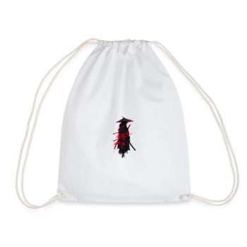 Samurai Japan Krieger Geschenk Asien Blutmond - Turnbeutel - Weiß - Vorne