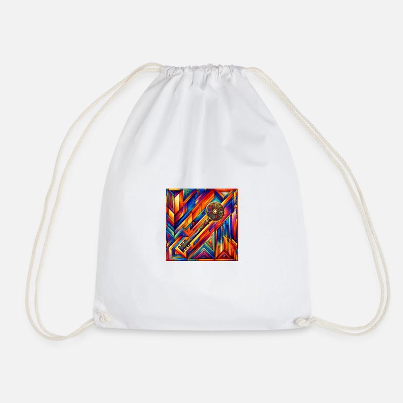 Key to the Soul - Drawstring Bag - white