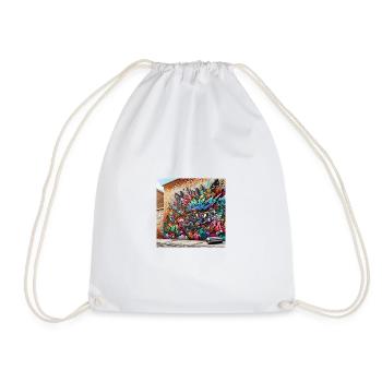 Trending Graffiti Art - Drawstring Bag - white - Front