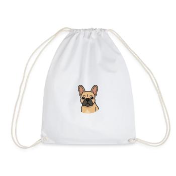 Bouledogue français - Sac de sport léger - blanc - Devant