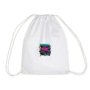 Original. Since 1980 – Neon Edition Birth Year - Drawstring Bag - white - Front