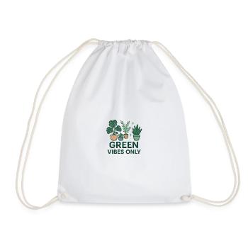 Vibrations vertes uniquement - Sac de sport léger - blanc - Devant