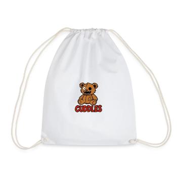 Cuddle Bear - Drawstring Bag - white - Front