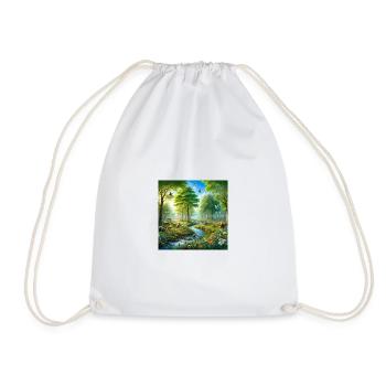 Rêve de nature harmonieuse - Sac de sport léger - blanc - Devant