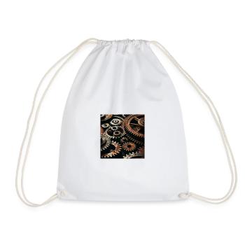 Conception d’engrenages mécaniques - Sac de sport léger - blanc - Devant