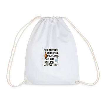 L’alcool ne résout aucun problème - Sac de sport léger - blanc - Devant