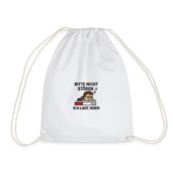 Please do not disturb – I am still loading - Drawstring Bag - white - Front