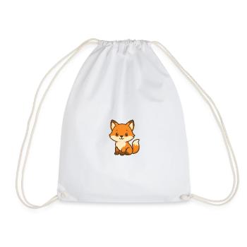 Ours renard mignon design pour enfants - Sac de sport léger - blanc - Devant