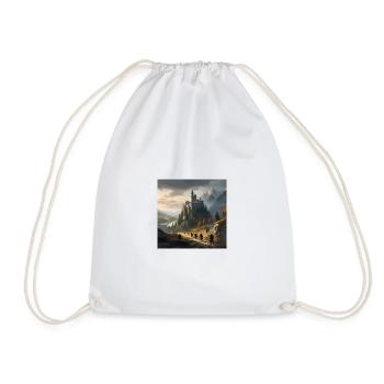 Castle Integration with Fantasy Place - Drawstring Bag - white - Front