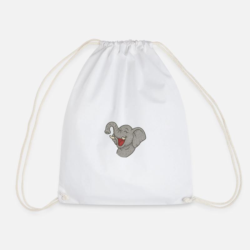 Elefand_der_lacht - Sac de sport léger - blanc