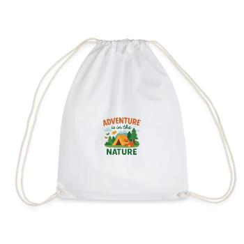 Adventure is in the nature - Sac de sport léger - blanc - Devant