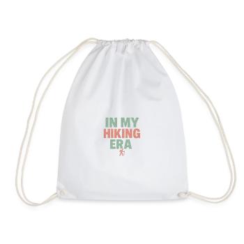 Adventure in the Hiking Era - Drawstring Bag - white - Front