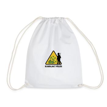 Chasse au lapin en cours - Sac de sport léger - blanc - Devant