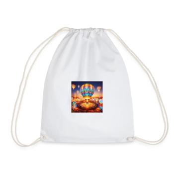 Montgolfière Luminescente Éthérée - Sac de sport léger - blanc - Devant