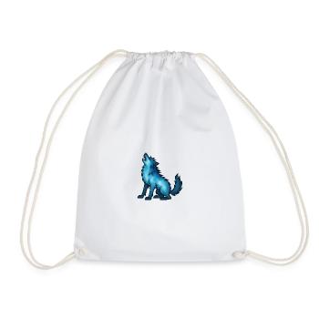 Soul Animal and Guardian Being: Werewolf - Drawstring Bag - white - Front