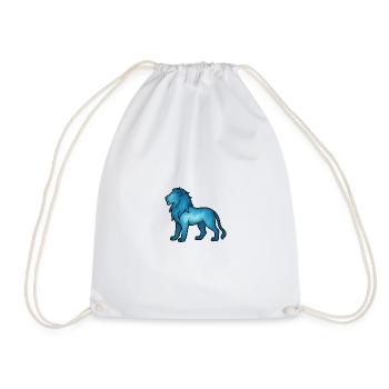 Soul Animal and Guardian Being: Leo - Drawstring Bag - white - Front