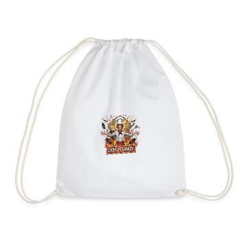 Chef du Chaos – Cadeau pour les Chefs et les Maîtres du Grill - Sac de sport léger - blanc - Devant