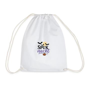 Haunted Night Halloween Design - Drawstring Bag - white - Front