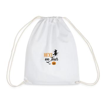 Witch on Halloween Autumn Cut - Drawstring Bag - white - Front