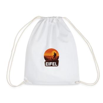 T-shirt Eifel Wanderlust Nature Montagnes Aventure en plein air - Sac de sport léger - blanc - Devant
